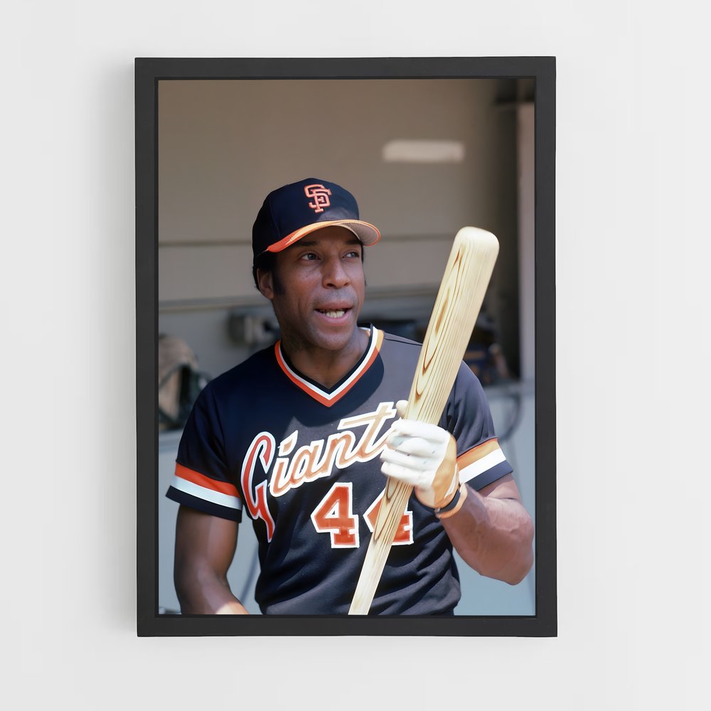 Poster Willie mccovey batte – affiche Baseball (vue 2)